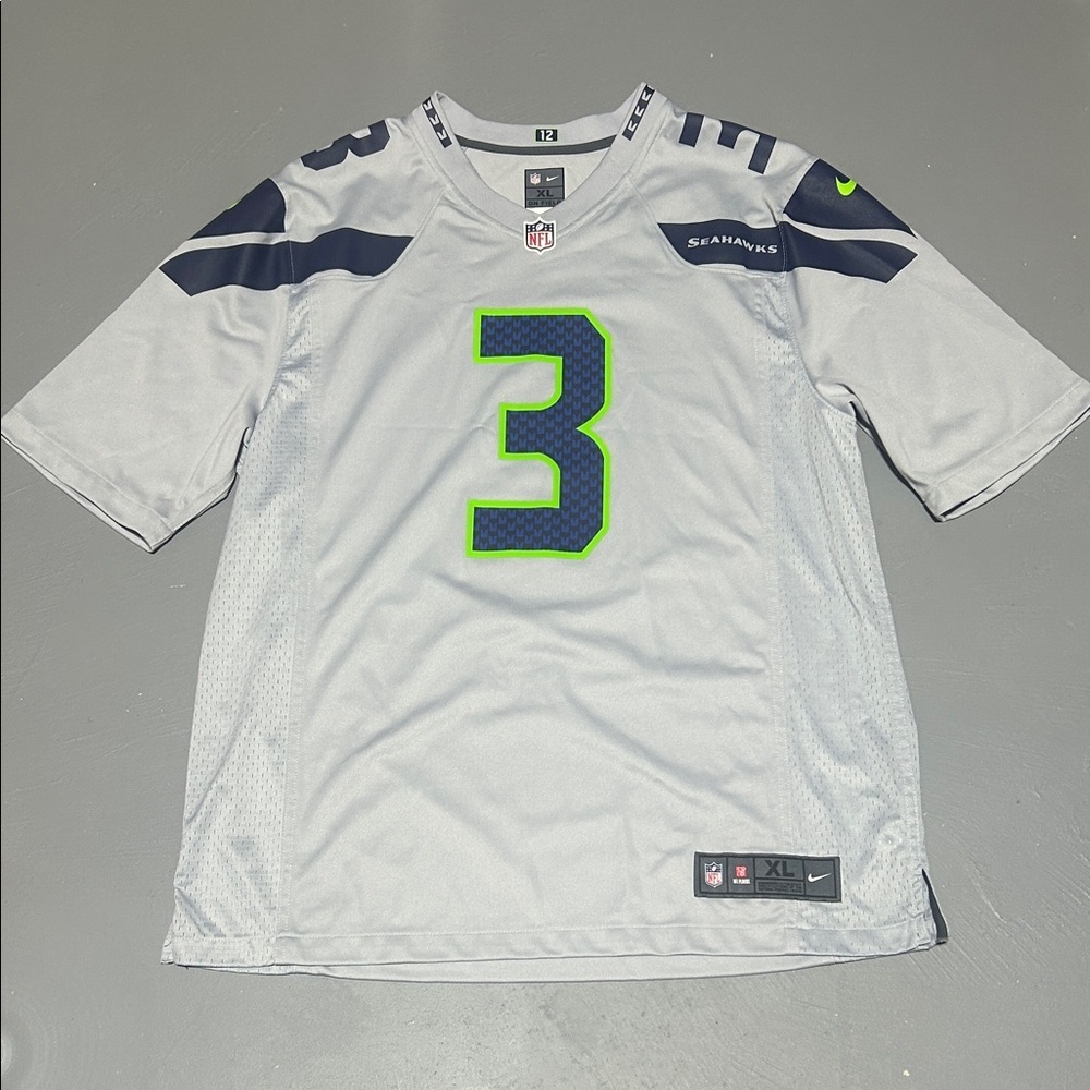 NFL Official Seattle Seahawks Russell Wilson Nike Game Player Jersey (Men XL)